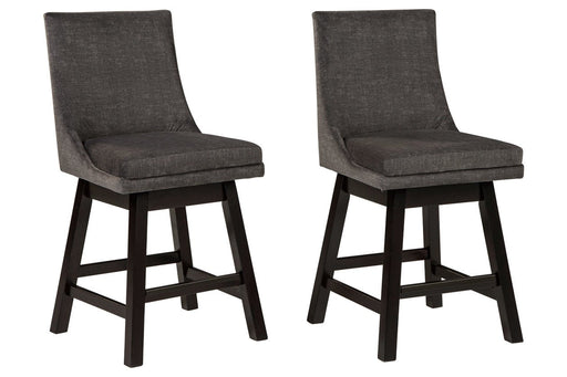 Tallenger Dark Gray Counter Height Bar Stool (Set of 2) - Gate FurnitureBarstool