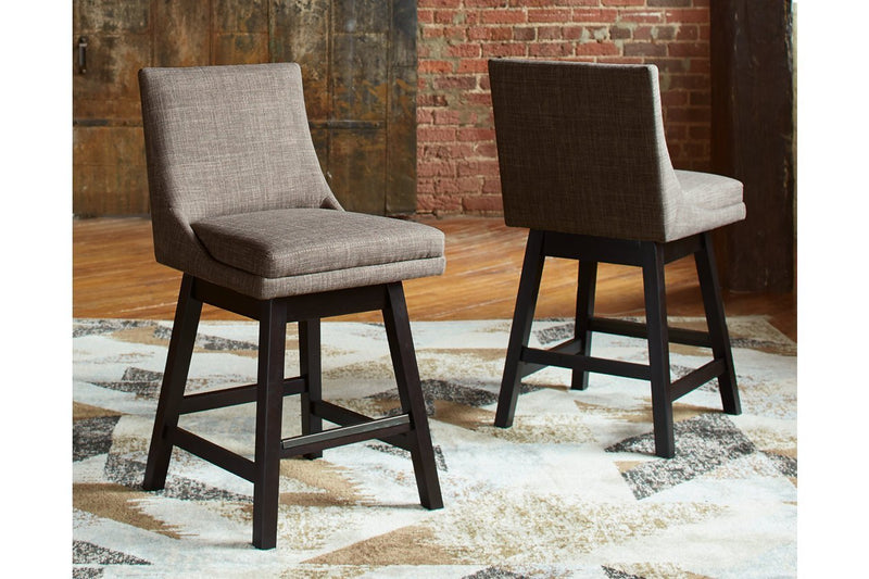 Tallenger Light Gray Counter Height Bar Stool (Set of 2) - Gate FurnitureBarstool