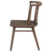 Tallis Woven Leatherette Back Dining Side Chair Brown (Set of 2) - 190242
