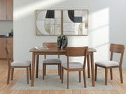 Tameride Brown Dining Table and 4 Chairs (Set of 5) - PCD609-225