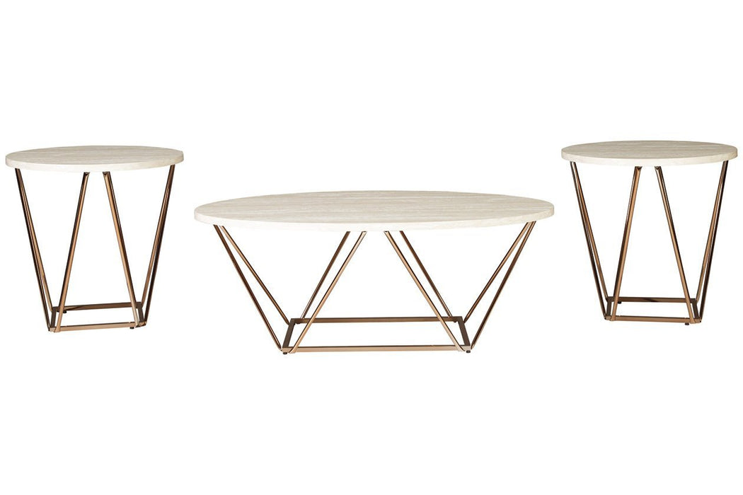 Tarica Two - tone Table (Set of 3) - Gate FurnitureOccasional Table Set