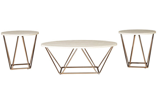 Tarica Two - tone Table (Set of 3) - Lara FurnitureOccasional Table Set