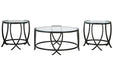 Tarrin Black Table (Set of 3) - Gate FurnitureOccasional Table Set