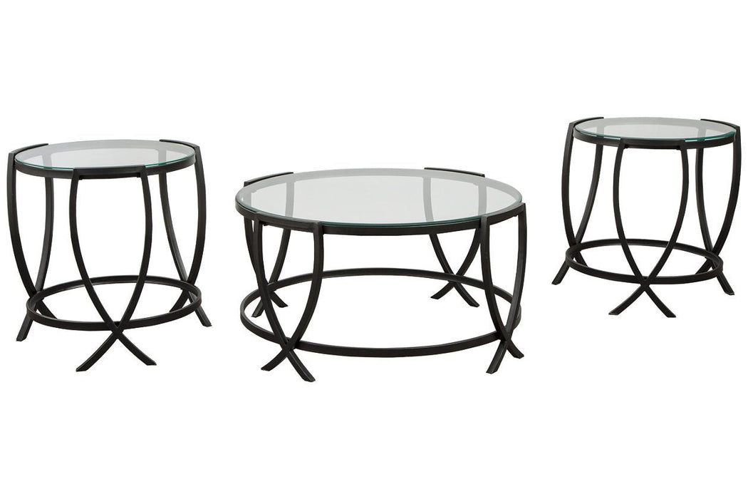 Tarrin Black Table (Set of 3) - Gate FurnitureOccasional Table Set
