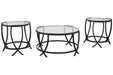 Tarrin Black Table (Set of 3) - Gate FurnitureOccasional Table Set