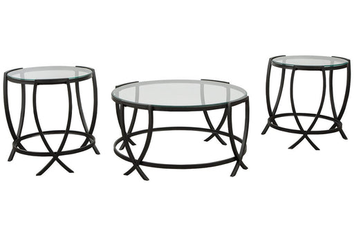 Tarrin Black Table (Set of 3) - Gate FurnitureOccasional Table Set