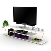Tars Tv Stand in Walnut-Yellow - 720-TAR-TV-RF160101