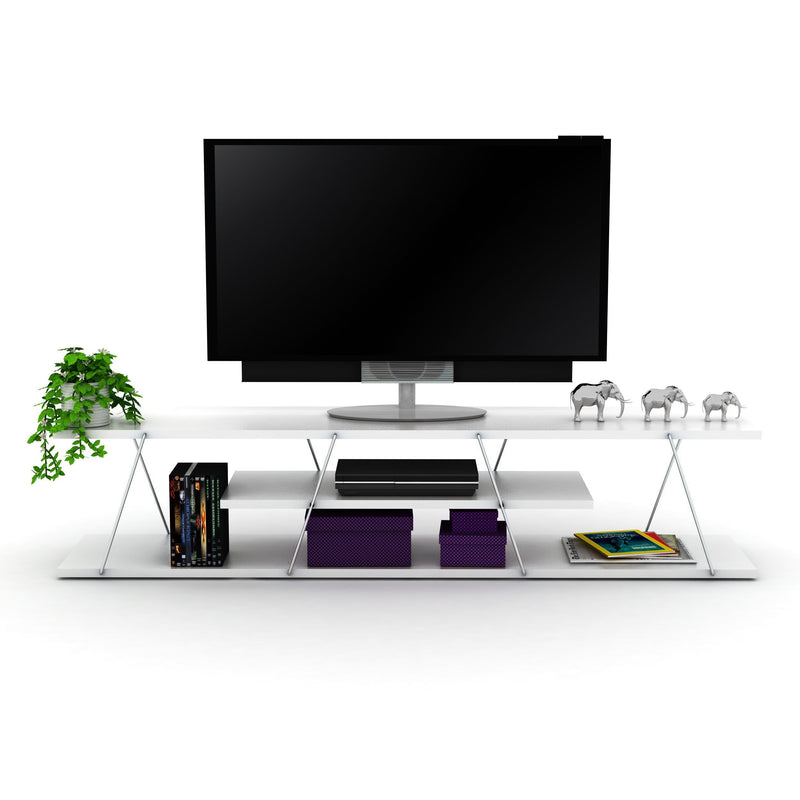Tars Tv Stand in Walnut-Yellow - 720-TAR-TV-RF160101