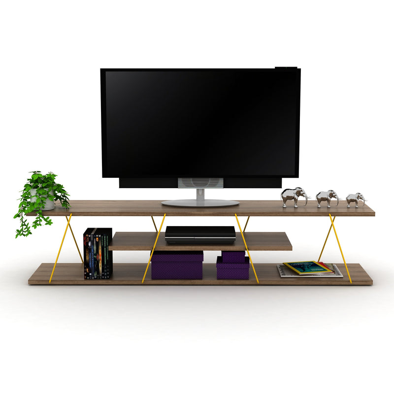 Tars Tv Stand in White-Blue - 720-TAR-TV-RF160105