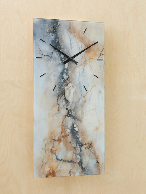 Teague Brown/Gray/Ivory Wall Clock - A8010432