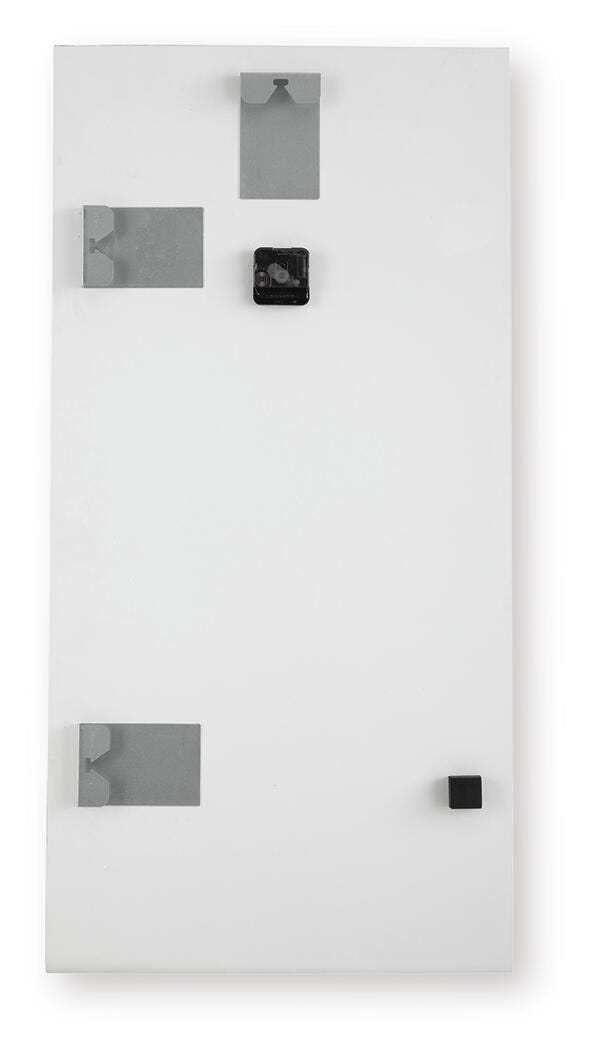 Teague Brown/Gray/Ivory Wall Clock - A8010432