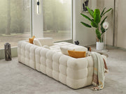 Teddy Sectional Sofa Cream in Cream - 105-TED-IST01-3L