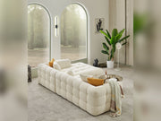 Teddy Sectional Sofa Cream in Cream - 105-TED-IST01-3L
