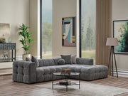 Teddy Sectional Sofa Grey in Grey - 105-TED-IST08-3L