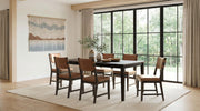 Tegan Faux Leather Upholstered Dining Side Chair Cognac (Set of 2) - 107072