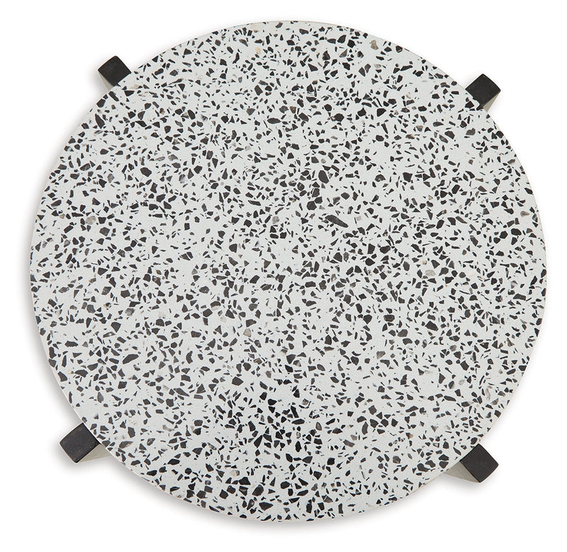 Tellrich Black/White Accent Table - A4000616