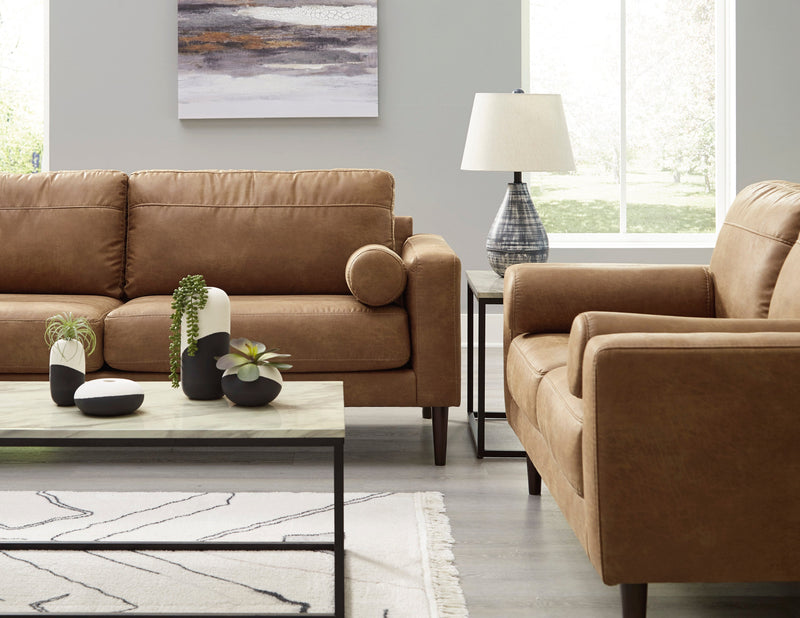 Telora Caramel Living Room Set - Lara FurnitureLiving Room Set