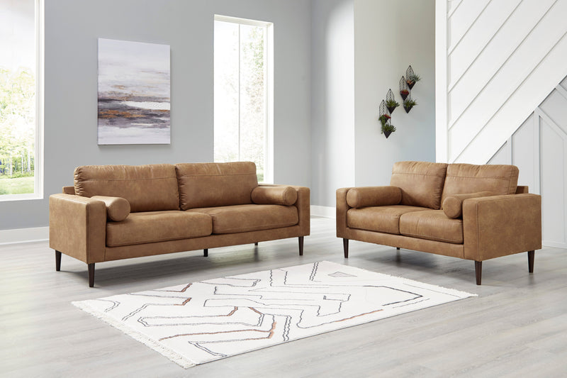 Telora Caramel Living Room Set - Lara FurnitureLiving Room Set