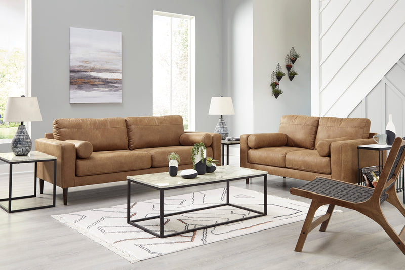 Telora Caramel Living Room Set - Lara FurnitureLiving Room Set