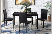 Tempe Black Marble - Top Dining Set - Lara FurnitureDining Room Set
