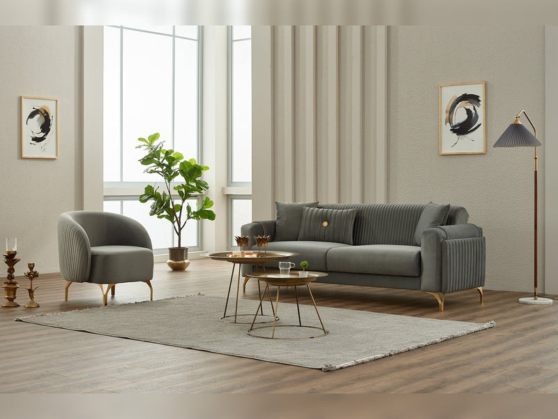 Terra Convertible Loveseat in Beige - 200-SIM-TER-ANKA529-2
