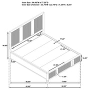 Terrace 2-drawer California King Storage Bed Ash Brown - 224900KW