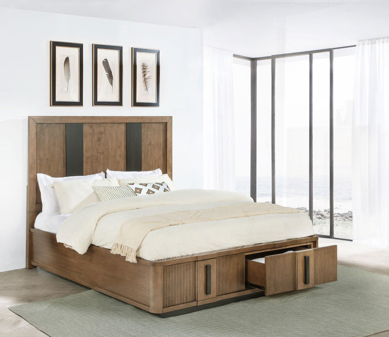 Terrace 2-drawer Queen Storage Bed Ash Brown - 224900Q