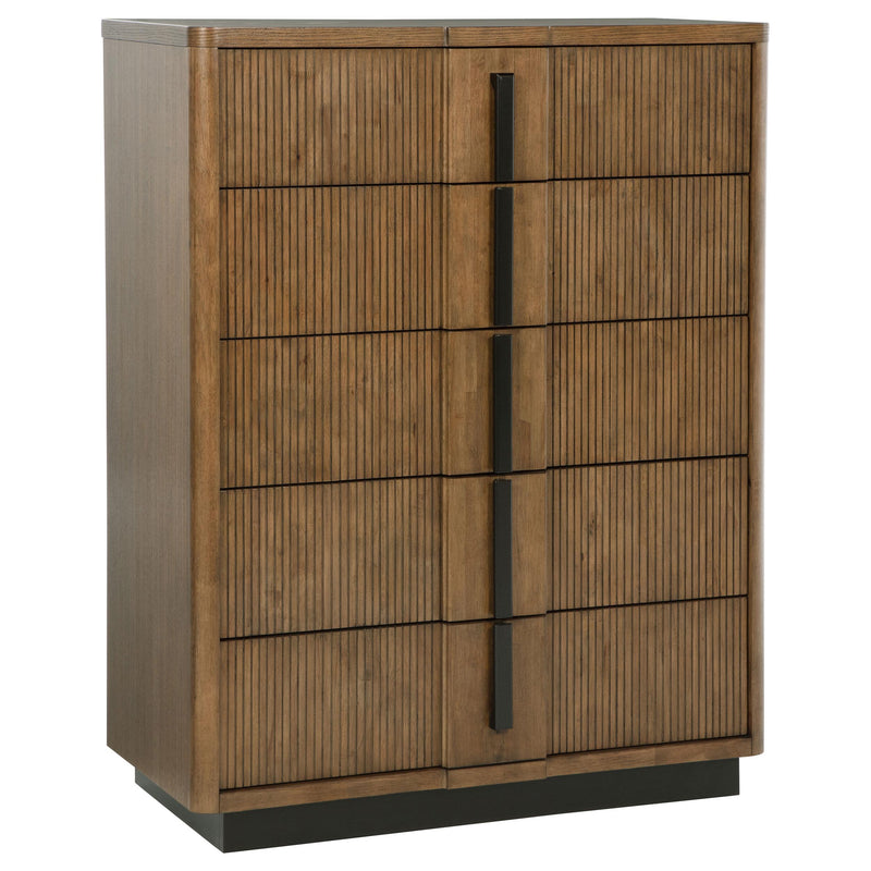 Terrace 5-drawer Chest of Drawers Ash Brown - 224905