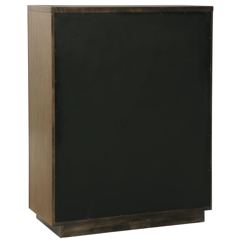 Terrace 5-drawer Chest of Drawers Ash Brown - 224905