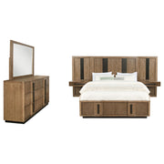 Terrace 5-piece California King Panel Bedroom Set Ash Brown - 224900KW-S5P