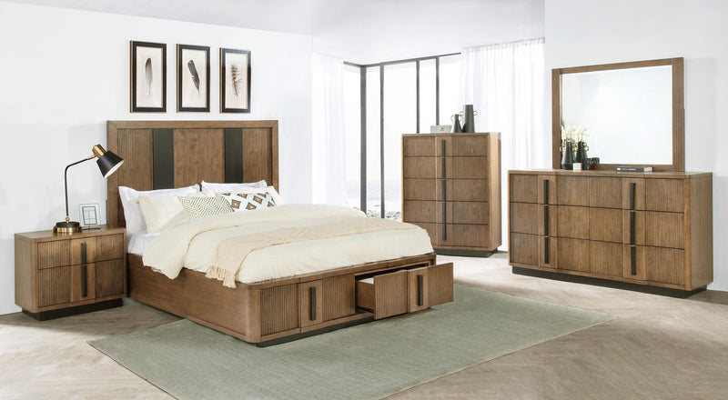 Terrace 5-piece Eastern King Bedroom Set Ash Brown - 224900KE-S5