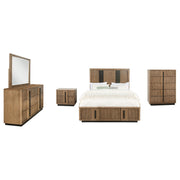 Terrace 5-piece Eastern King Bedroom Set Ash Brown - 224900KE-S5