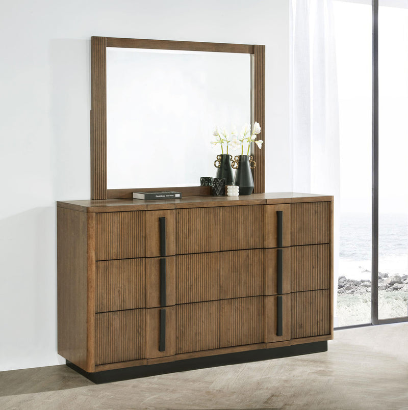 Terrace 6-drawer Dresser and Mirror Ash Brown - 224903M