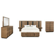 Terrace 6-piece California King Panel Bedroom Set Ash Brown - 224900KW-S6P