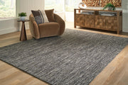 Terrian Black/Green/White Large Rug - R408981