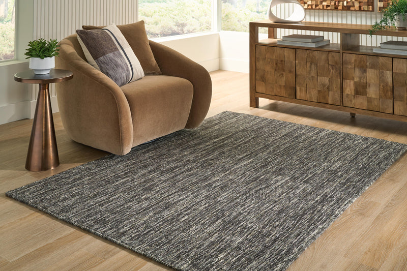 Terrian Black/Green/White Medium Rug - R408982
