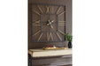 Thames Black/Gold Finish Wall Clock - Gate FurnitureOther Products