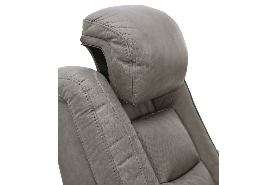 The Man - Den Gray Power Recliner - Gate FurniturePower Recliner