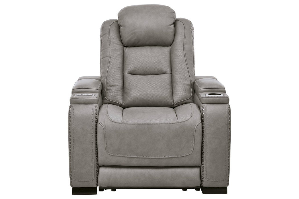 The Man - Den Gray Power Recliner - Gate FurniturePower Recliner