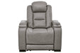 The Man - Den Gray Power Recliner - Gate FurniturePower Recliner