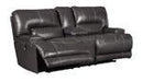 The Man - Den Gray Power Reclining Loveseat with Console - Gate FurniturePower Reclining Loveseat