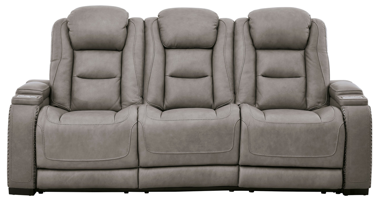 The Man - Den Gray Power Reclining Sofa - Gate FurniturePower Reclining Sofa