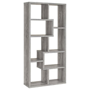 Theo 71-inch 6-shelf Bookshelf Grey Driftwood - 801137