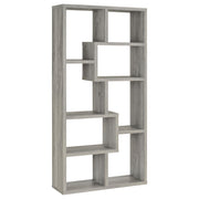 Theo 71-inch 6-shelf Bookshelf Grey Driftwood - 801137