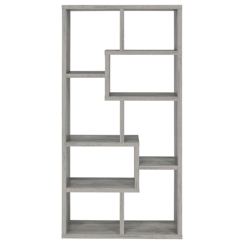 Theo 71-inch 6-shelf Bookshelf Grey Driftwood - 801137