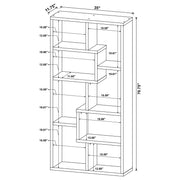 Theo 71-inch 6-shelf Bookshelf Mango - 800515