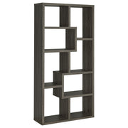 Theo 71-inch 6-shelf Bookshelf Weathered Grey - 800510