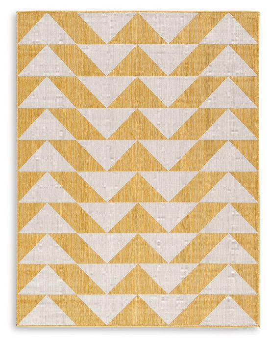 Thomley Ivory/Yellow 8' x 10' Rug - R900061