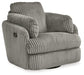 Tie-Breaker Fog Swivel Glider Recliner - 9490361