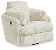 Tie-Breaker Ivory Swivel Glider Recliner - 9490261